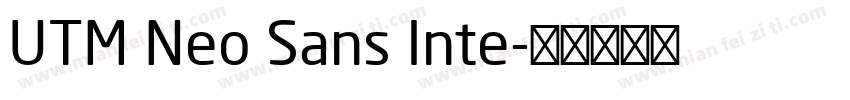 UTM Neo Sans Inte字体转换